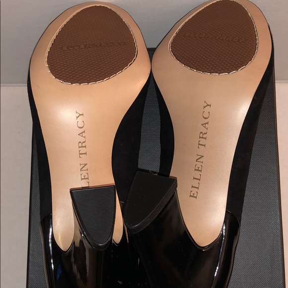 NWT Ellen Tracy Black Amber Heels, Size 8 - Picture 7 of 7
